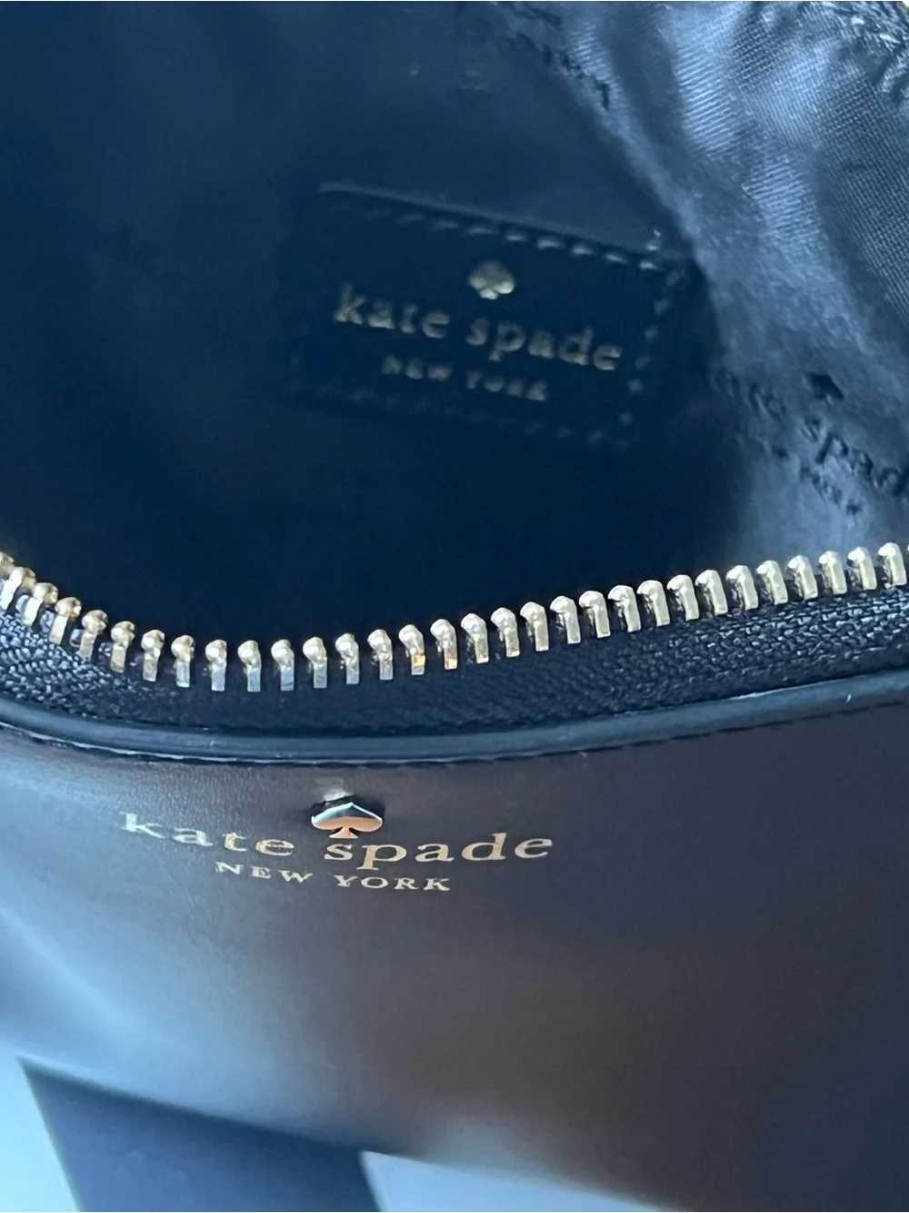 kate spade Ivy Street Amy black handbag with silver logo detail